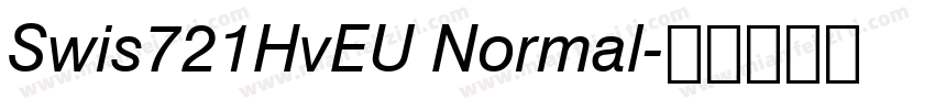 Swis721HvEU Normal字体转换